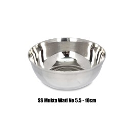 Stainless Steel Mukta Wati No 5.5 (10cm)-12pc