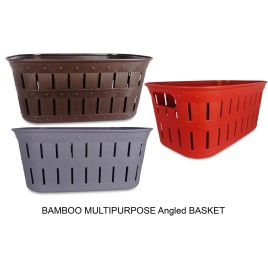 Bamboo Multipurpose Angled Basket