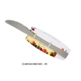 SS American Dinner Knife 3pc Set