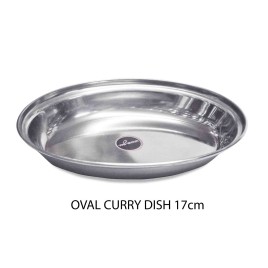 SS Deep Oval Curry 17cm