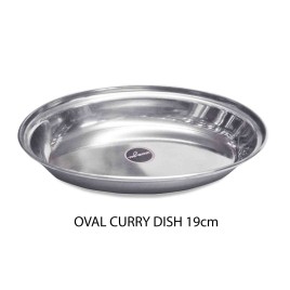 SS Deep Oval Curry 19cm