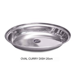 SS Deep Oval Curry Dish 20cm