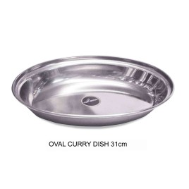 SS Deep Oval Curry Dish 31cm