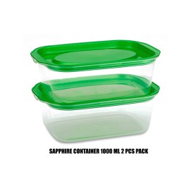 Sapphire Container 1000 ML 2 PCS PACK