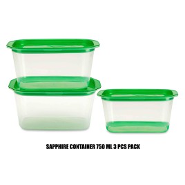 Sapphire Container 750 ML 3 PCS PACK